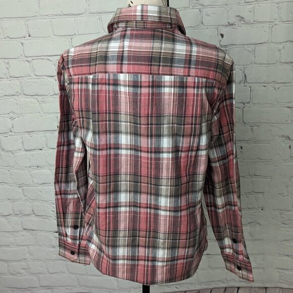 TILLEY Red Pink Brushed Cotton Plaid Shirt S NEW - Picture 5 of 9